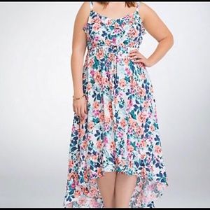 High-Low Floral Dress